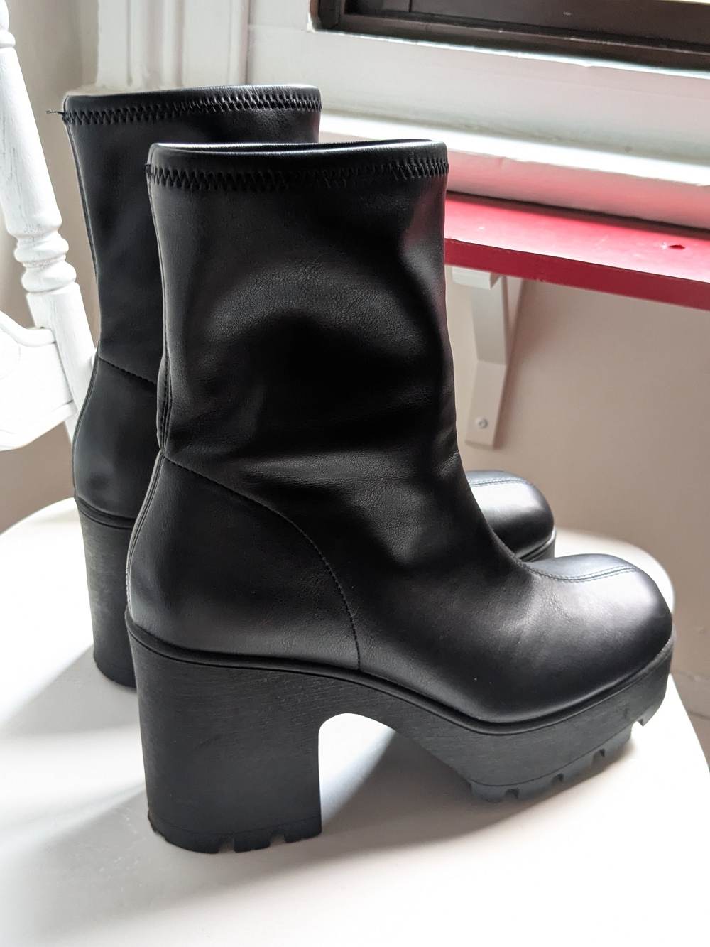 Call It Spring Black Platform Ankle Boots